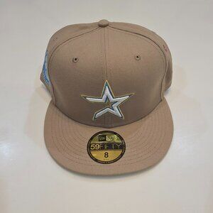 HOUSTON ASTROS|New Era Camo Tan Superbloom Fitted Hat|Fully Stitched|Size 8